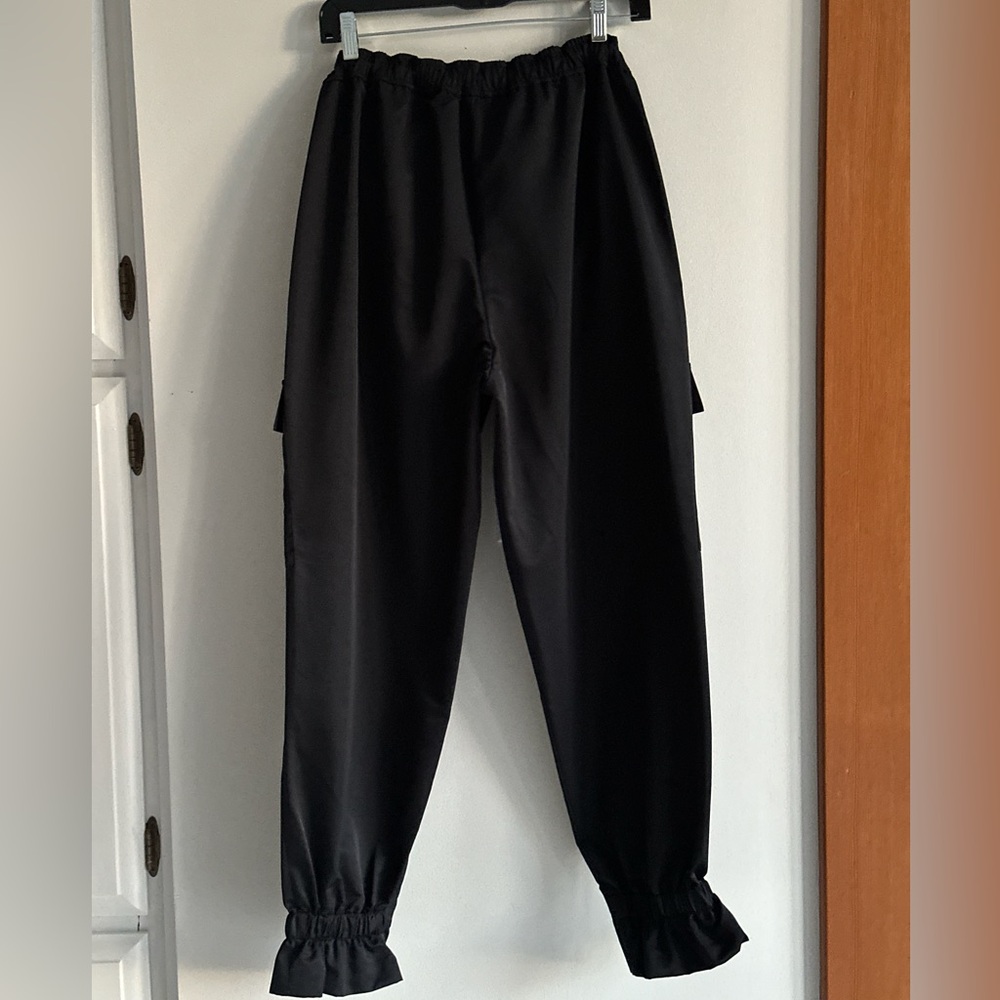 Wolford Black Sport Streetstyle Pants Size M - Picture 9 of 16